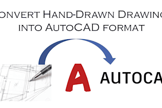convert hand sketch drawing into autocad