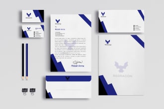 design  business card, letterhead and complete stationery