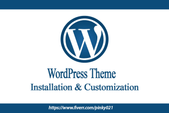 install wordpress theme and do customization