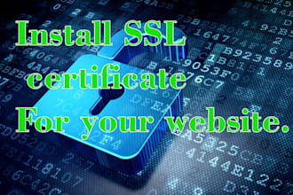 install SSL certificate for your website