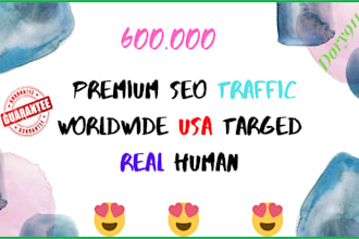 premium seo traffic worldwide usa targed real human