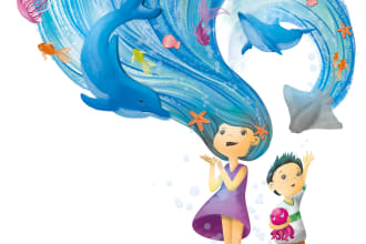 create unique colorful illustrations for your children book