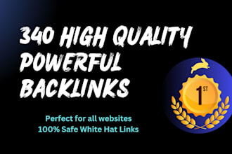 create 340 high authority contextual backlinks