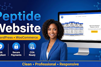 do peptide website, fda compliant peptide website or rebuild wordpress website