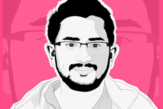 create a minimalist flat cartoon avatar for you