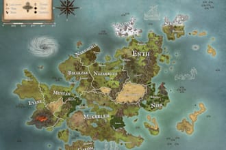 make maps for tabletop, boardgames and artwork for books
