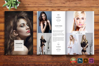 create fashion lookbook magazine and high quality product catalog design