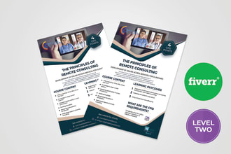 design medical, dental, health care fitness flyer or poster in 24 hours