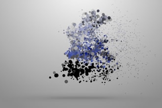 create this particle logo animation for your company