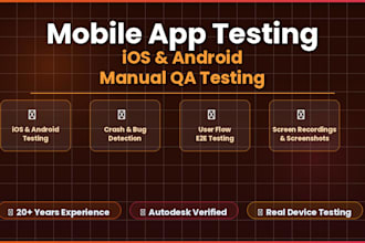 manual QA testing for your ios and android mobile app