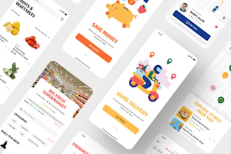 make grocery app with admin panel