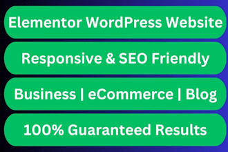 create complete website using elementor pro and astra pro