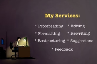 professionally proofread and copy edit your writing
