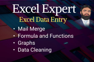 be your excel hero excel data entry, mail merge, graph