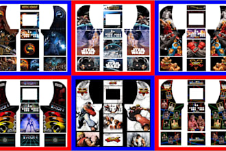 design custom arcade1up cabinet artwork and wraps