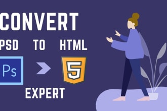 be your expert xd to html, sketch to html, psd to html,