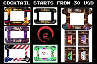 design creative and amazing cocktail arcade cabinet