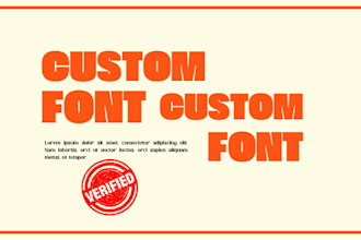 create custom font from your idea