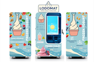 design premium ice cream vending machine