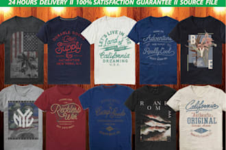 create unique and custom t shirt design