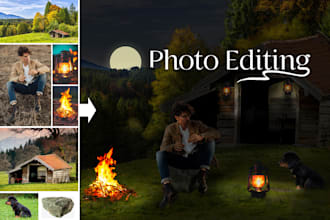 professional photo restoration, background removal, retouching and enhancement