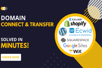 connect and transfer your domain to website, wix,shopify