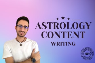 provide astrology content writing services