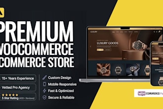 design and build a custom woocommerce website