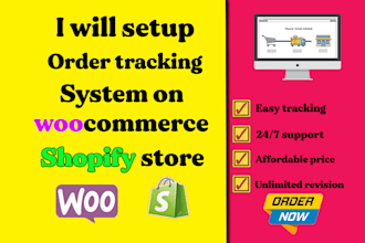 create track order page on shopify and woocommerce store or track order page