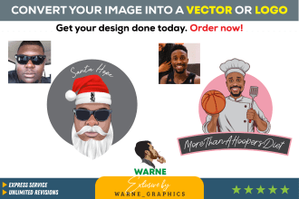 convert your image into vector or logo