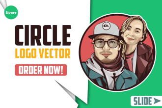 draw circle logo avatar of your photo