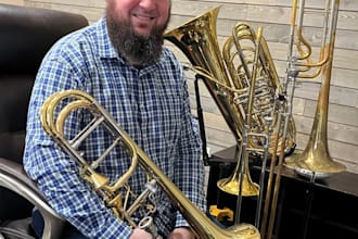 record pro trombone, bass trombone, euphonium, and tuba