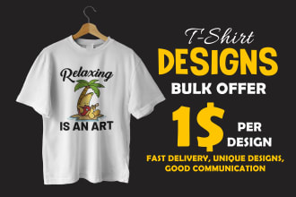 design t shirts in bulk for your pod business just 1 dollar