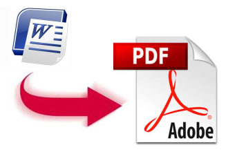 convert a Word document to Pdf or vice versa FAST