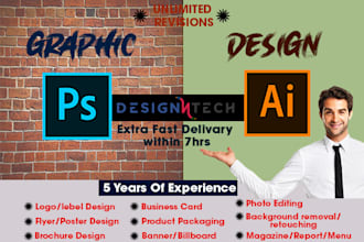 professionally design any kind of your graphic tasks