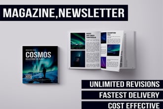 do professional magazine, newsletter, catalog layout design