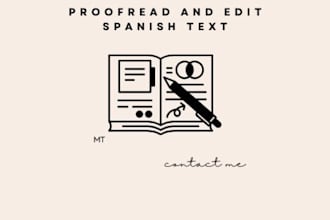 edit and proofread your spanish text