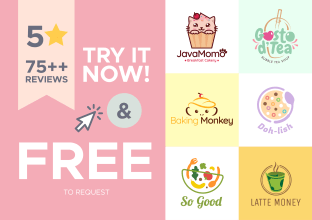 design logo for restaurant food coffee shop cafe and bakery