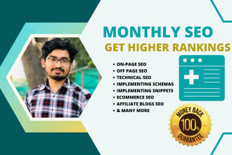 do complete on page SEO, sitemap building, mange content