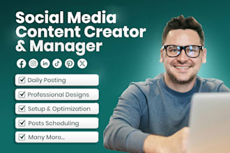 be your monthly social media marketing manager