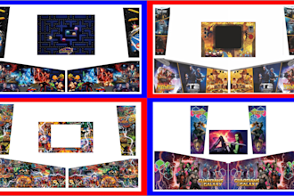 design custom pinball cabinet artwork and decals