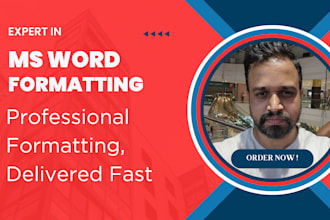 professionally edit, format and redesign your word document
