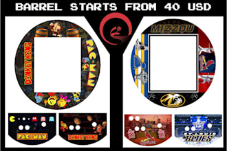 design amazing and creative barrel arcade cabinet
