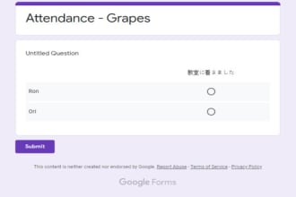 create automated google form and survey report