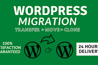 backup migrate, transfer or clone wordpress website
