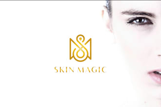 design beauty and skin care logo free bw version