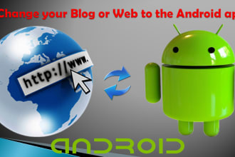convert website or blog to android app, using android studio