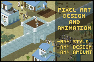create and animate pixel art characters and objects