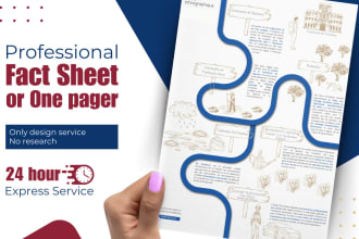 design a fact sheet, corporate flyer, or handout