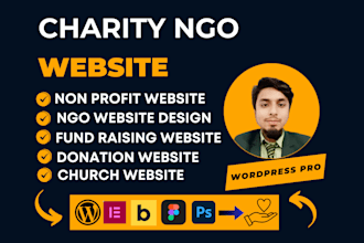 nonprofit ngo charity donation website fundraising church crowdfunding, website